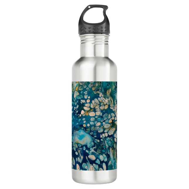 Underwater Abstract Fantasy   Stainless Steel Water Bottle (Front)