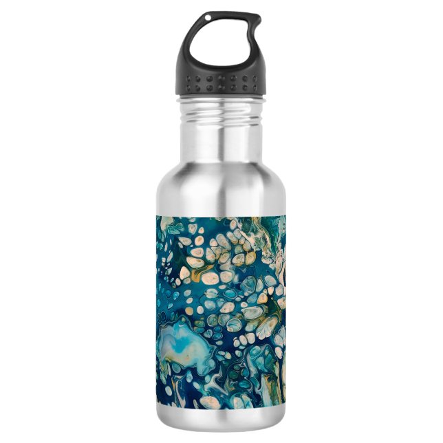Underwater Abstract Fantasy   Stainless Steel Water Bottle (Front)