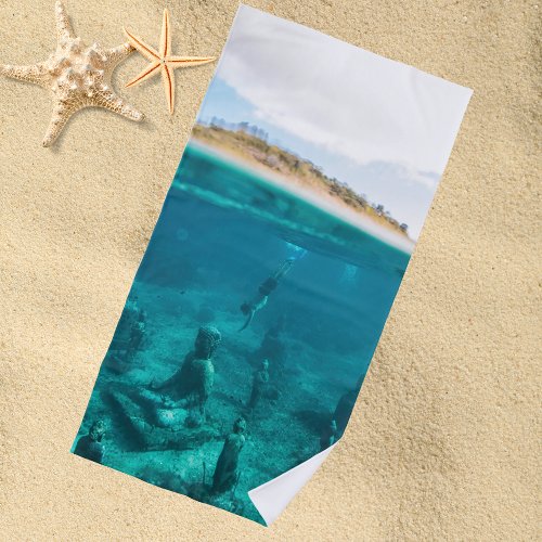 Underwater Adventure Swimming Beach Towel