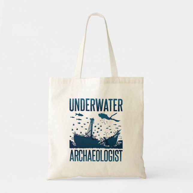 Underwater Archaeologist Tote Bag (Front)