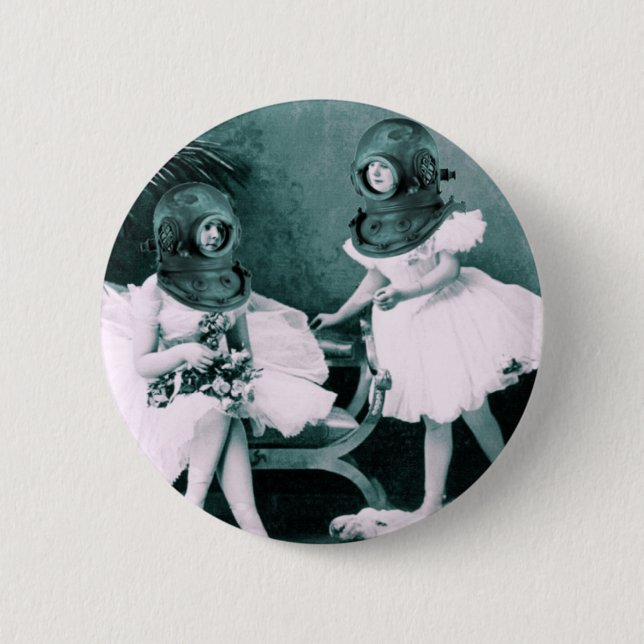 Underwater Ballet Pinback Button (Front)