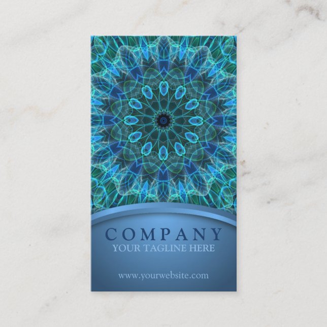 Underwater Beauty Mandala Business Card (Front)