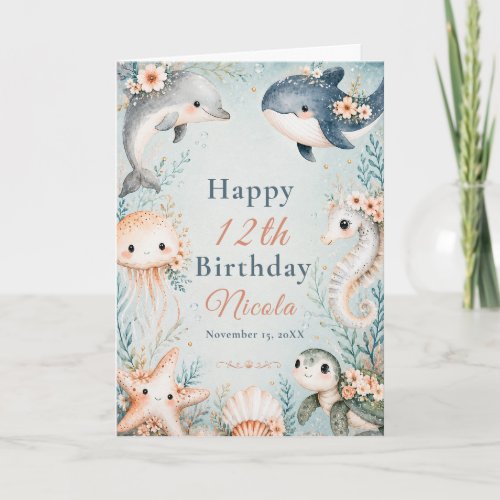 Underwater Birthday Card