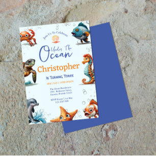Underwater Birthday Invitation