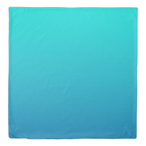 Underwater Blue and Teal Gradient Background Duvet Cover