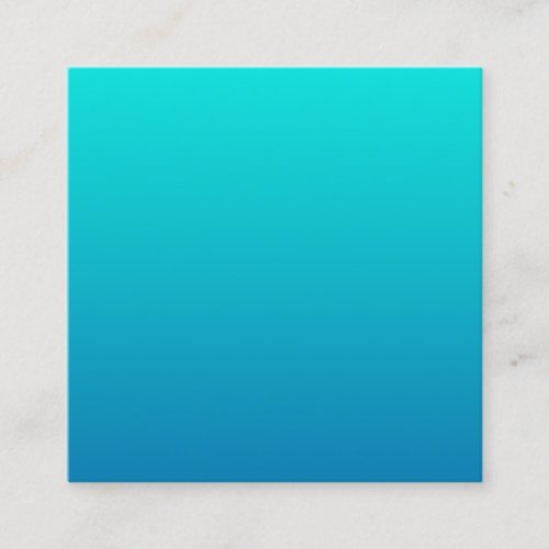 Underwater Blue and Teal Gradient Background Square Business Card