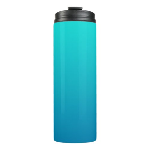 Underwater Blue and Teal Gradient Background Thermal Tumbler