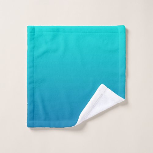 Underwater Blue and Teal Gradient Background Wash Cloth