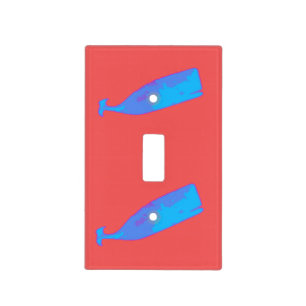 underwater blue whales swimming light switch cover