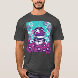 Underwater Bubbles Astronaut Astral Cosmic Design T-Shirt