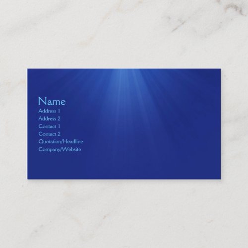 Underwater Business Card Templates