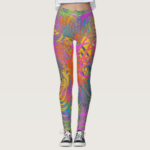 “Underwater” colorful leggings