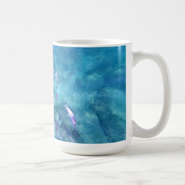 Underwater, coral reef, snorkeling coffee mug (Right)