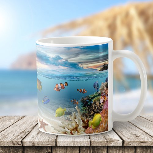 Underwater Coral Reef With Tropical Fish Coffee Mug