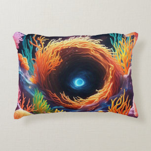 Underwater Coral Vortex  Accent Pillow