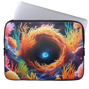 Underwater Coral Vortex Laptop Sleeve