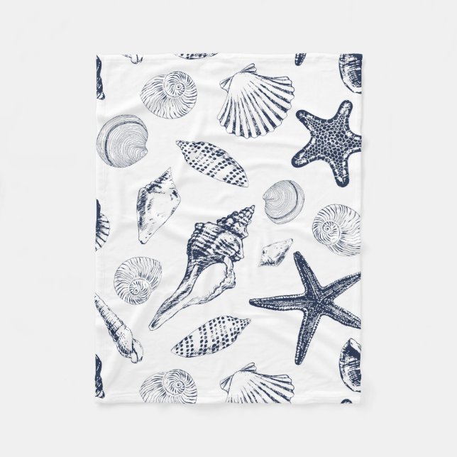 Underwater creatures fleece blanket (Front)