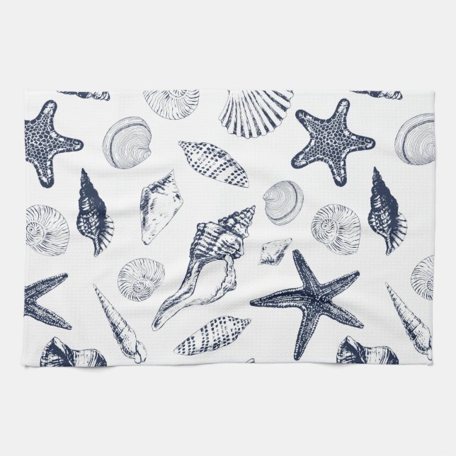 Underwater creatures kitchen towel (Horizontal)