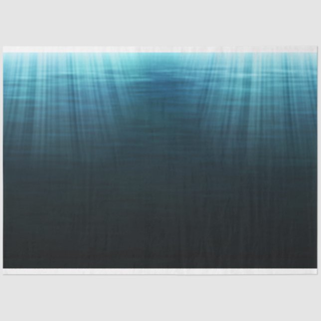 Underwater Dark Water Decoupage Background Tissue Paper (Front)