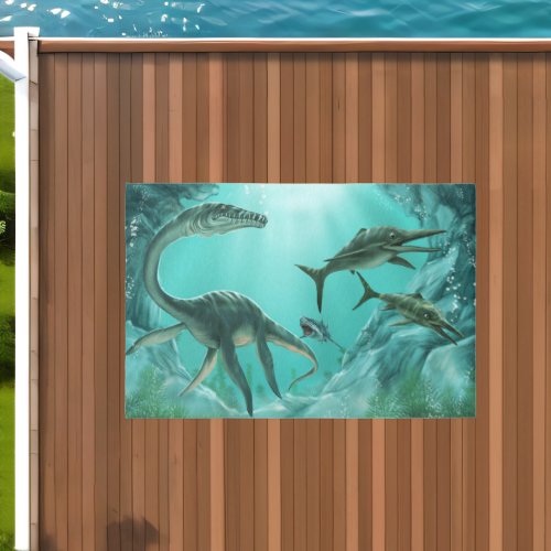 Underwater Dinosaur 6x4 Outdoor Rug