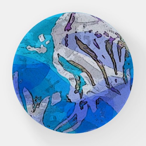 Underwater Dome Paperweight in water colors