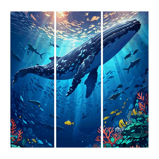 Underwater Ecosystem Triptych (Front)