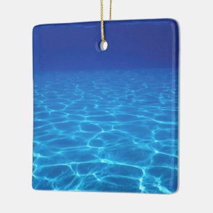 Underwater Empty Swimming Pool Ceramic Ornament