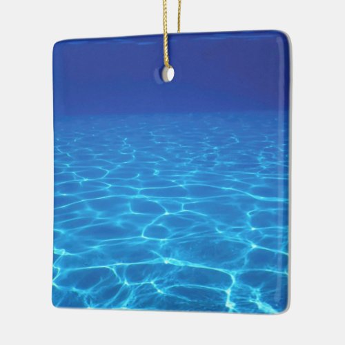 Underwater Empty Swimming Pool Ceramic Ornament