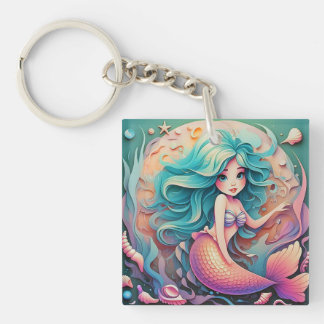 " UNDERWATER ENCHANTRESS " KEYCHAIN