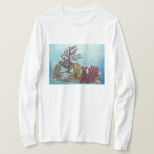 Underwater Endangered Coral Reef Print  T-Shirt