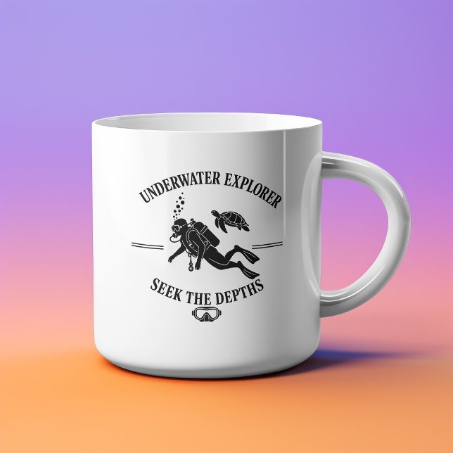 Underwater Explorer Design Espresso Cup (Creator Uploaded)