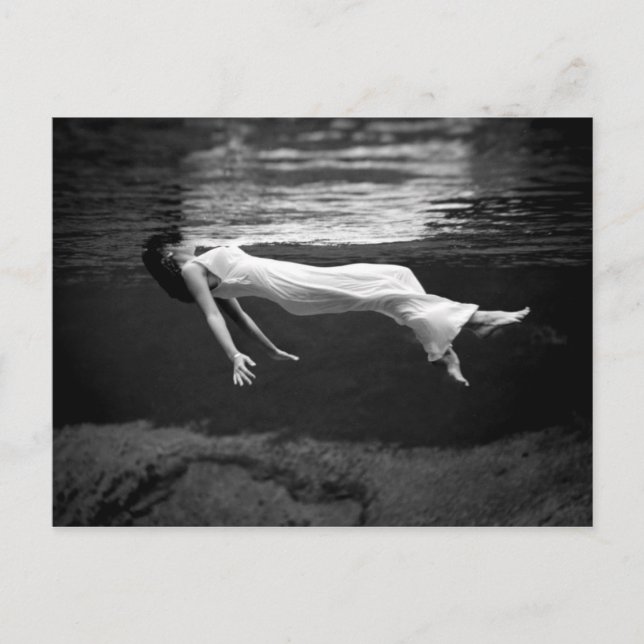Underwater Fashion Photography Postcard (Front)