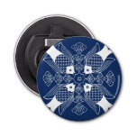 Underwater Fish Design with Blue Background Bottle Opener