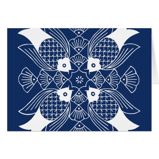 Underwater Fish Design with Blue Background Cards (Front Horizontal)