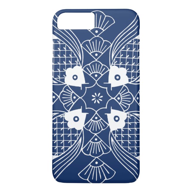 Underwater Fish Design with Blue Background Case-Mate iPhone Case (Back)