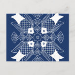 Underwater Fish Design with Blue Background Postcard
