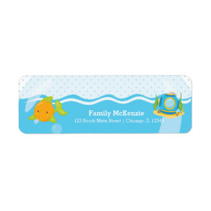 Underwater fish label