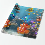 Underwater Fish Sealife Animal Wrapping Paper