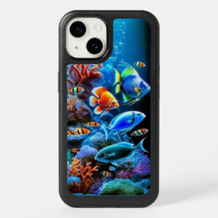 Underwater Fish Swimming OtterBox iPhone 14 Case