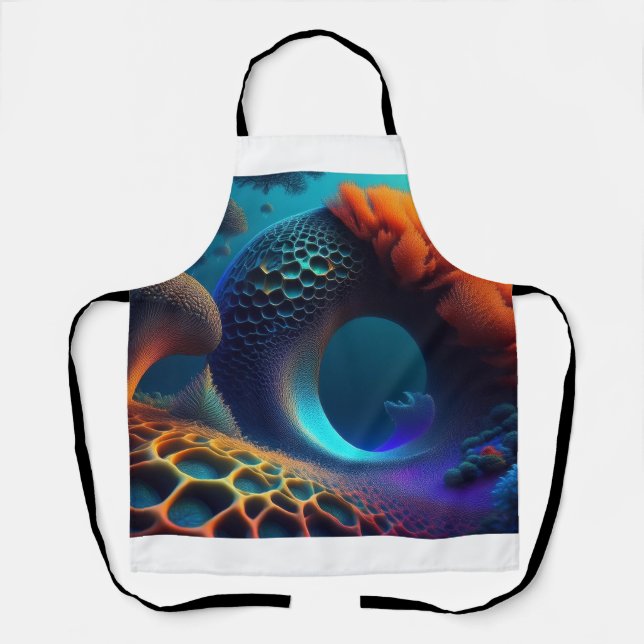 Underwater Fractal Landscape Apron (Front)