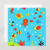 Underwater Friends, colorful and cute (Front/Back)