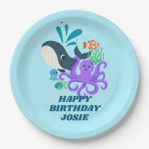 Underwater Friends Party Child Birthday Paper Plates