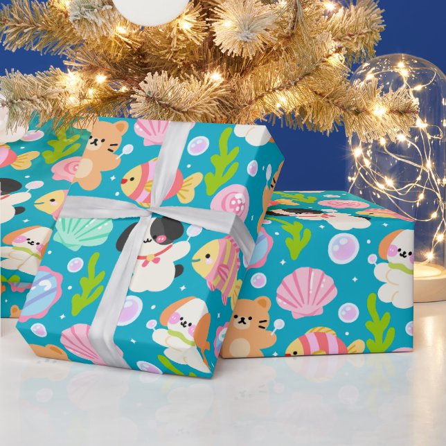 Underwater Friends (PLEASE READ BELOW) Wrapping Paper (Holidays)
