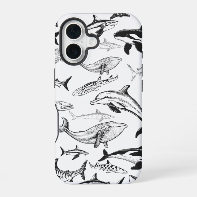 Underwater Giants Pattern Iphone Case (Back)