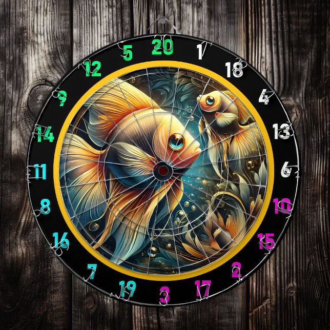 Underwater Glow Betta Dartboard Art (Creator Uploaded)