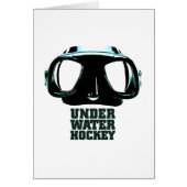 Underwater Hockey Folding Card (Front)