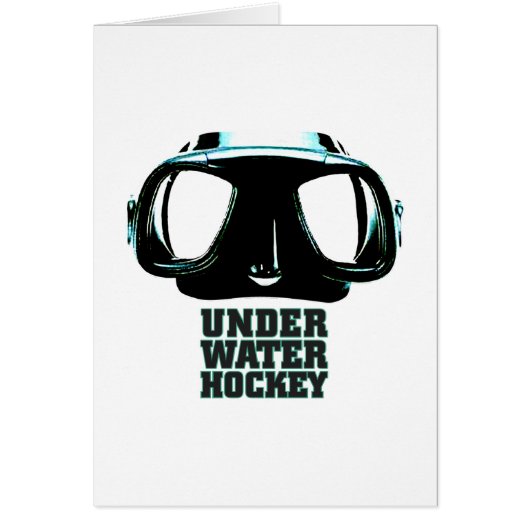 Underwater Hockey Folding Card (Front)
