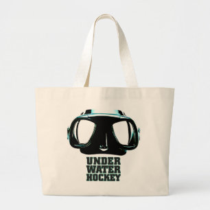 Underwater Hockey Jumbo Tote Bag