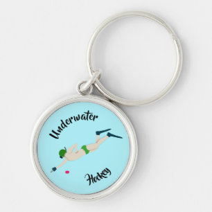 Underwater Hockey Keychain