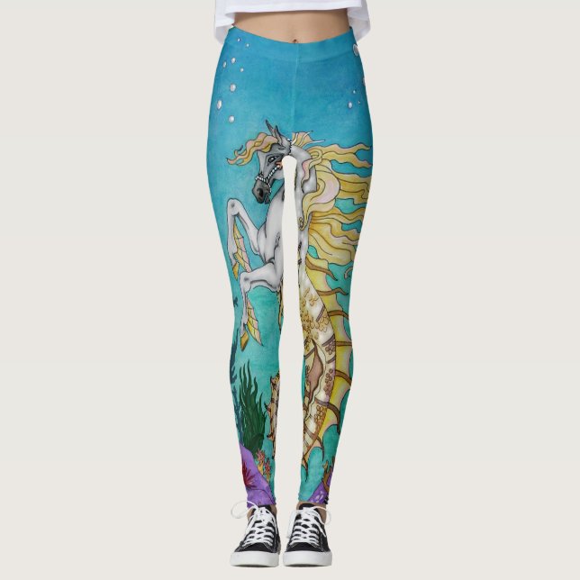 Underwater Horse Leggings (Front)